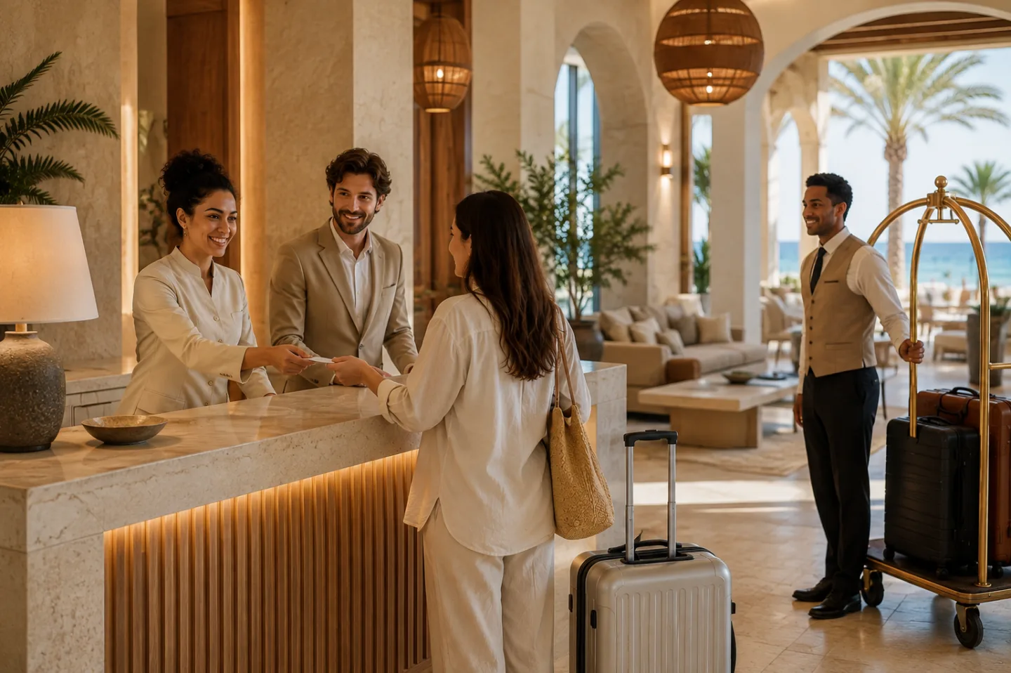 Hotel services at MARSA Marina 5: reception, front desk and arrival assistance